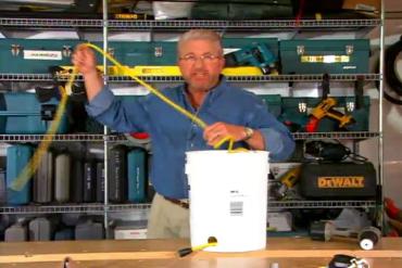 bucket for extension cords
