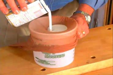 strain particles from paint