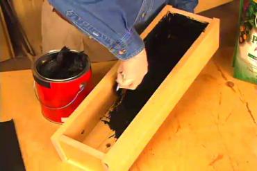 wood planter box