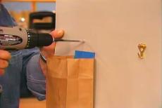 catching dust from drill