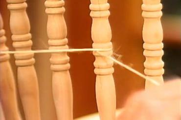 sand spindles with twine