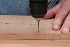 drilling a pilot hole