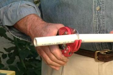 Cutting PVC pipe