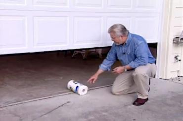 testing a garage door