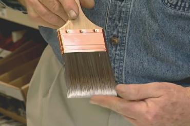 choosing a paintbrush