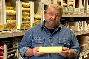 Ron selecting a paint roller