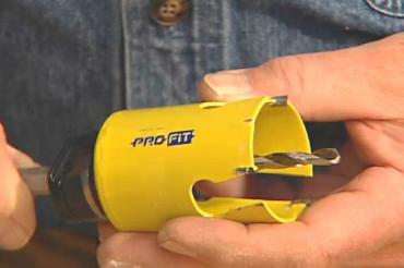 using a carbide hole saw