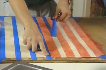 creating a striped wall glaze