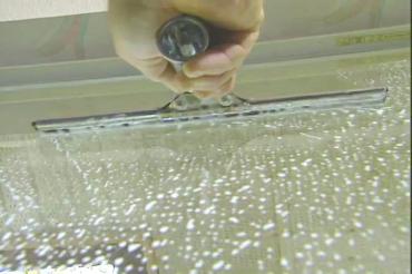 washing a window