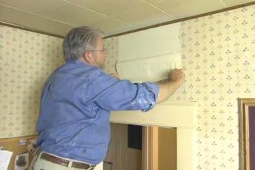 peeling off the wallpaper
