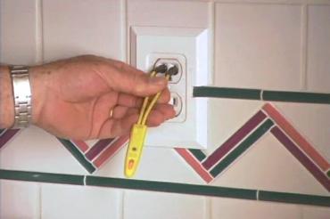 testing an electrical outlet