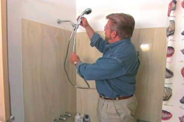 removing the old showerhead