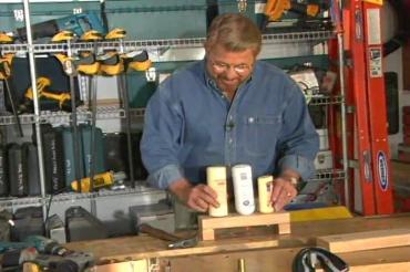 using the glue bottle holder