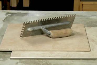 a tile trowel
